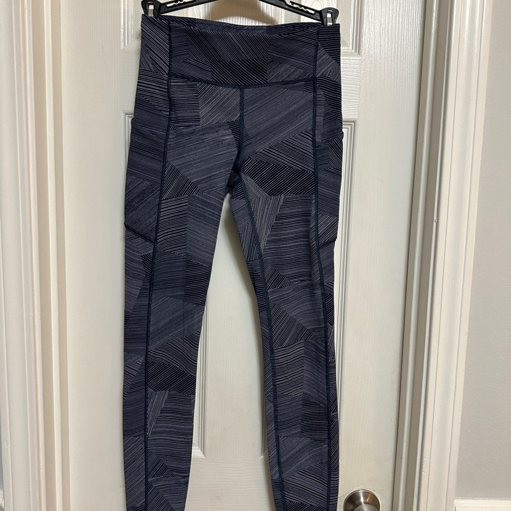 lululemon athletica navy Geometric Print Leggings